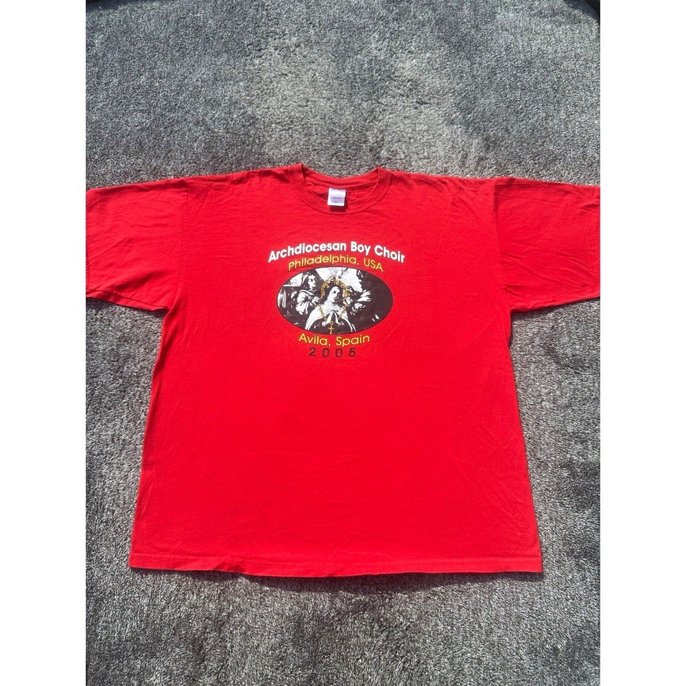 Vintage 2005 Philadelphia Archdiocesan Boy Choir T Shirt XXL Spain Religious Y2K